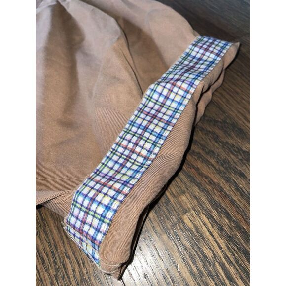 Bugatchi Woven Button Shirt Men’s Medium Short Sleeve Twill Tan Pocket Minimal - Picture 5 of 7